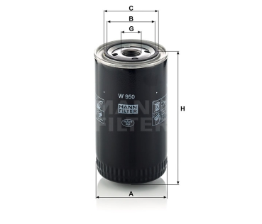 Alternative MANN FILTER - Oil filter W 950