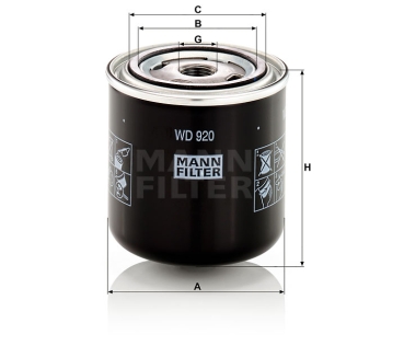 Alternative MANN FILTER - Oil filter WD 920