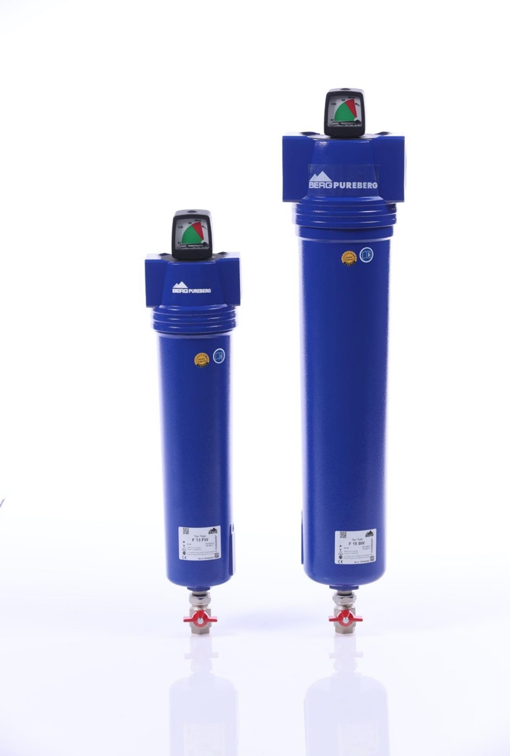 PUREBERG® F06(Type)W Compressed air filter, 360 Nm3/h at 7 bar